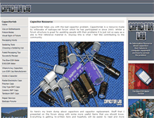 Tablet Screenshot of capacitorlab.com